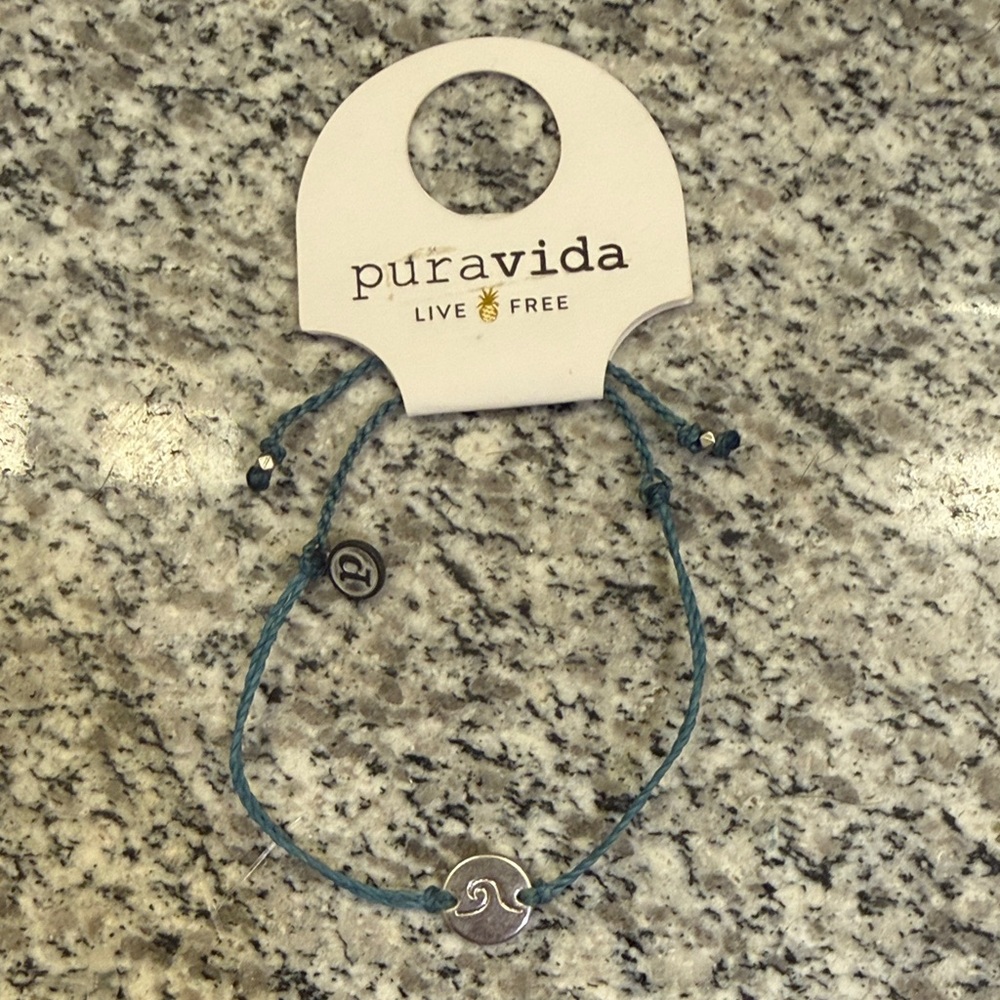 Pura Vida Blue Wave Charm Bracelet